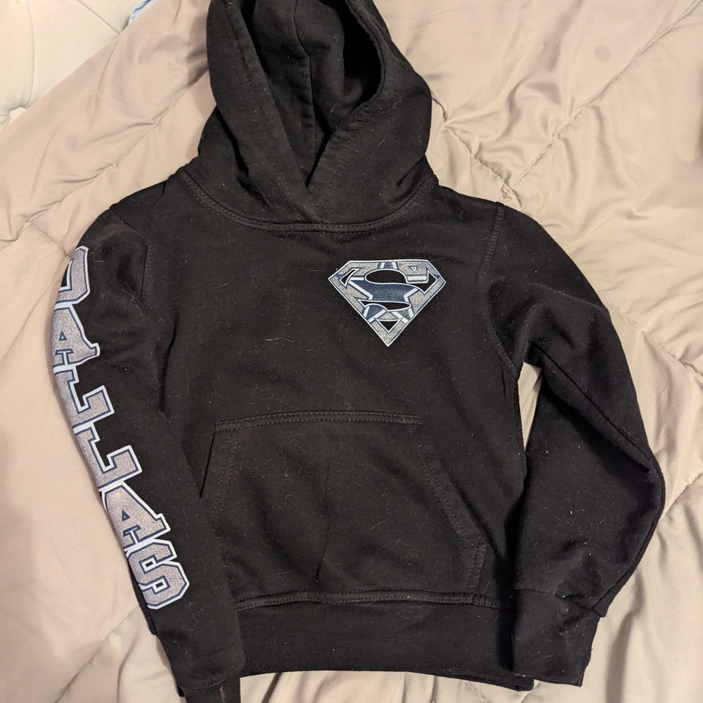 Dallas Cowboys And Superman Design Kids Hoodie